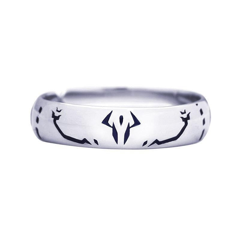 Anime Death Note Letters Red Crystal Rings