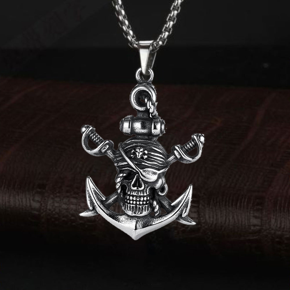 Titanium Steel Long Sweater Stainless Hip Hop Necklaces