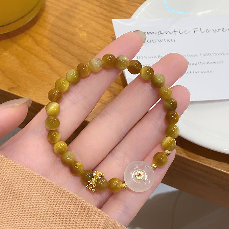 Gold Tiger Stone Light Luxury Minority Fat Bracelets