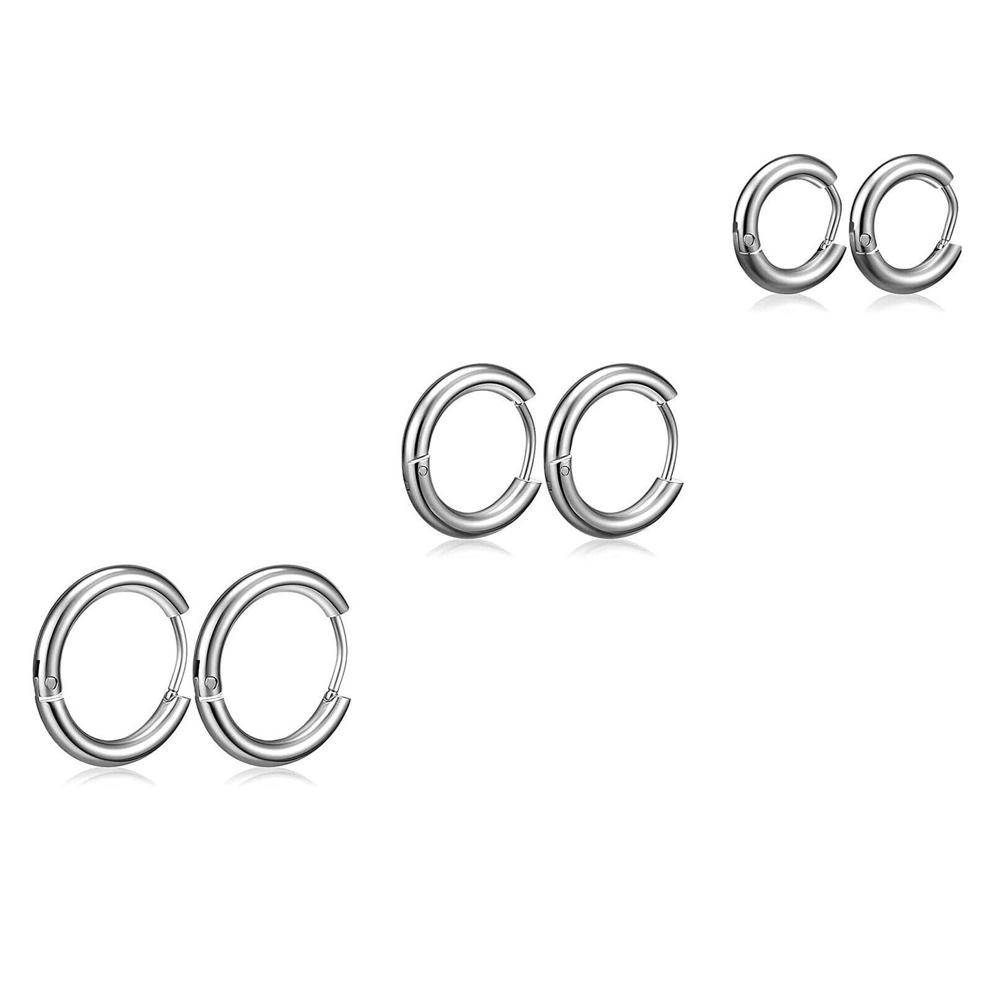 Stainless Steel Round French High-grade Titanium Earrings