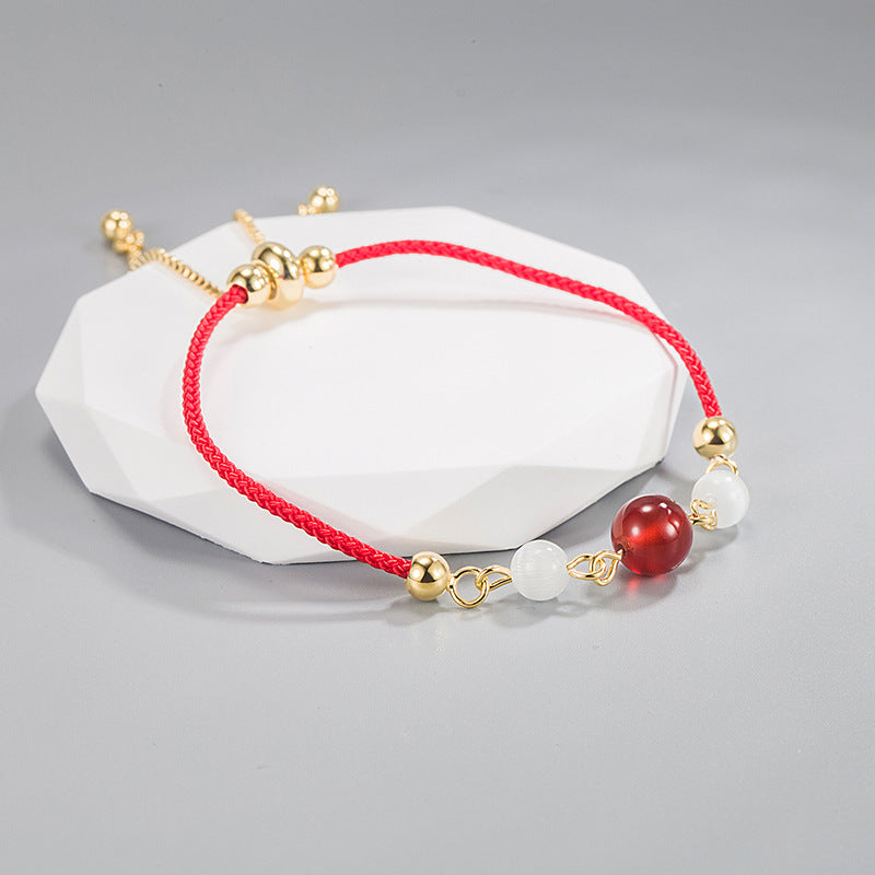 Bean Opal Beaded Pull Female Winter Bracelets