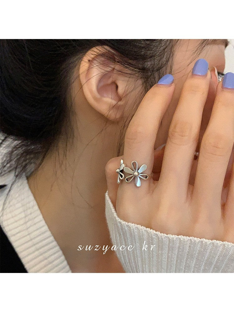 Affordable Luxury Personality Thai Sier Copper Female Rings