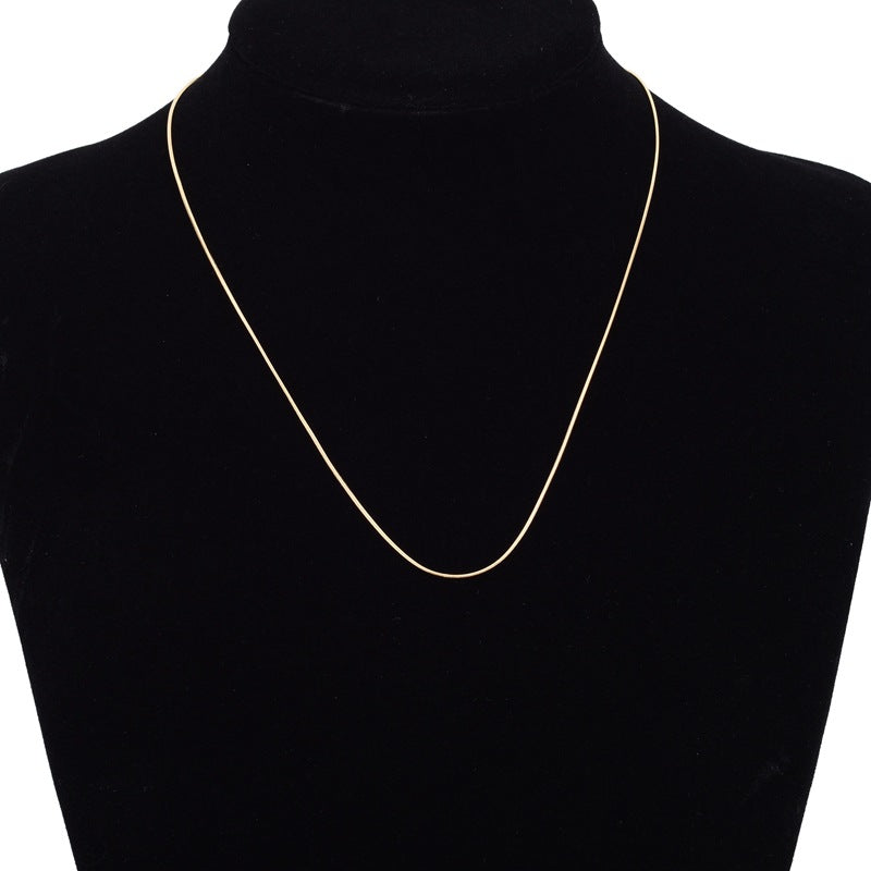 Simple Clavicle Chain Stainless Steel Snake Necklaces