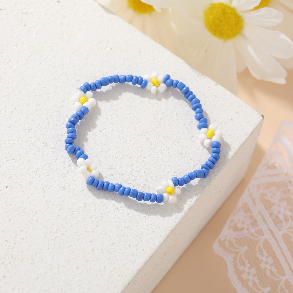 Women's Bead Elastic String Beaded Bohemian Beach Vacation Bracelets