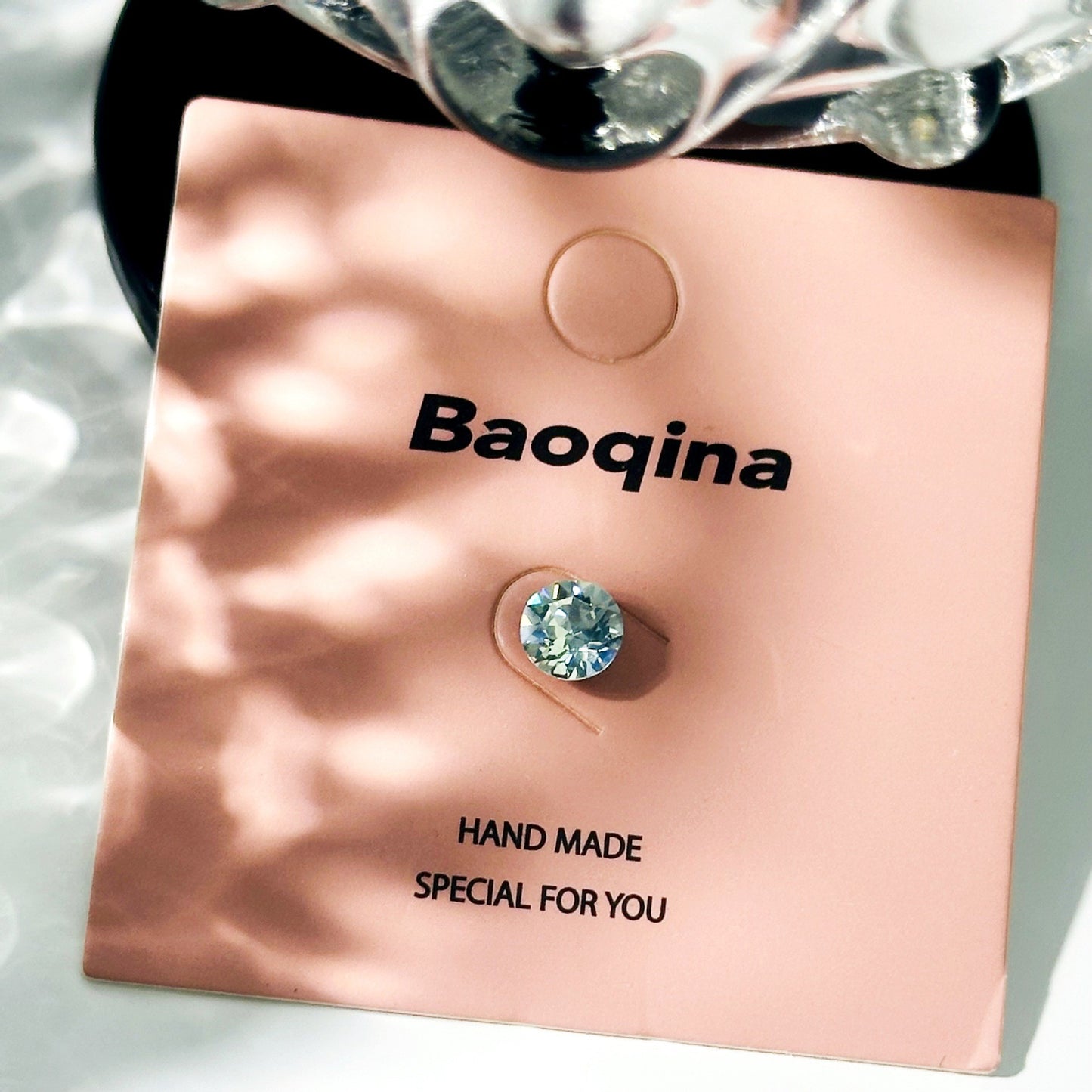 Titanium Steel Niche Super Flash Ear Bone Pin Small Earrings