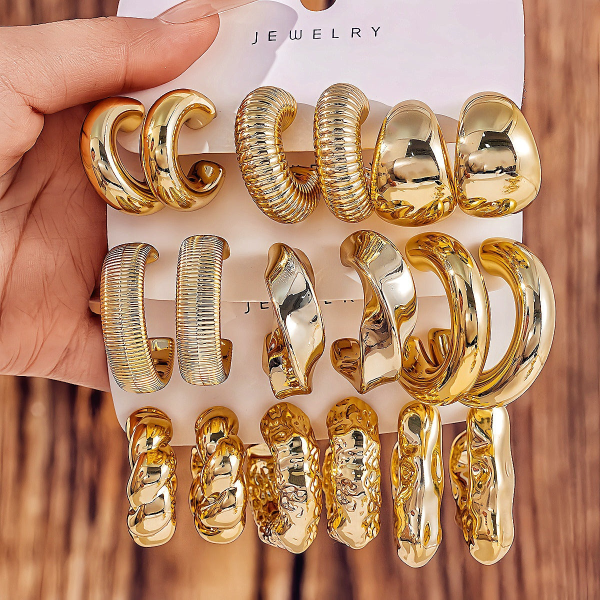 Simple Creative Personality Type Water Drop Beanie Rings