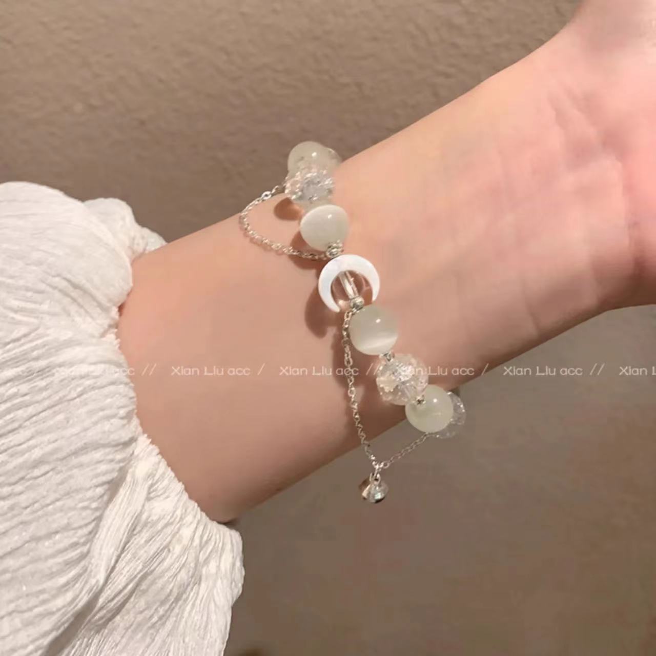 Green Phantom Quartz Design Lucky Crystal Hand Bracelets