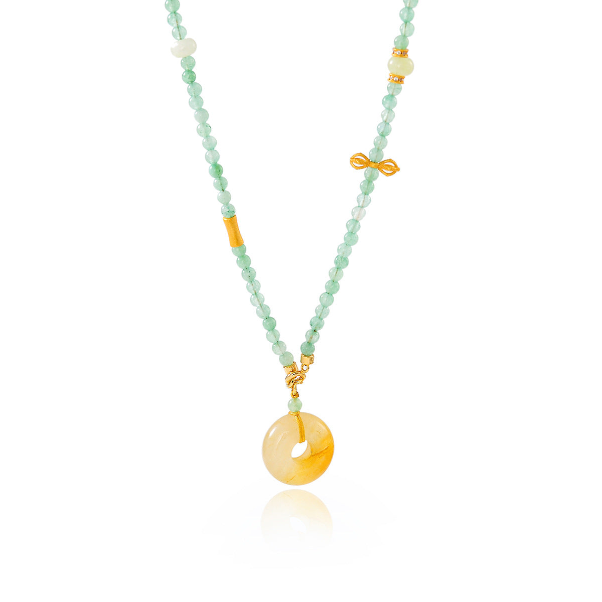 Women's Crystal Beaded Clavicle Chain Temperamental Minority Design Pendants
