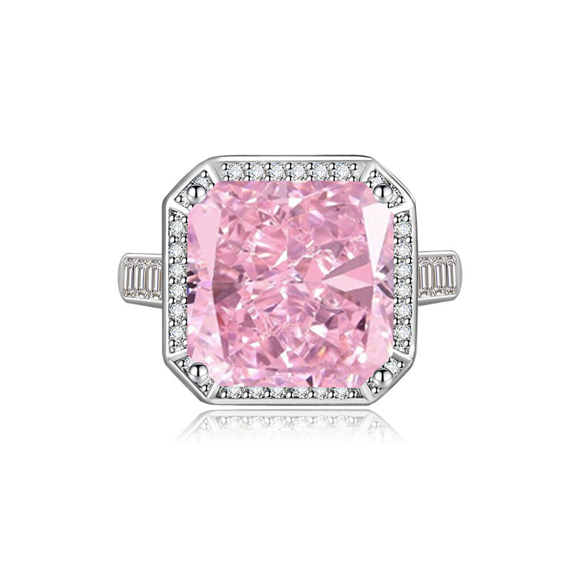 Flower Cut High Carbon Diamond Sea Rings