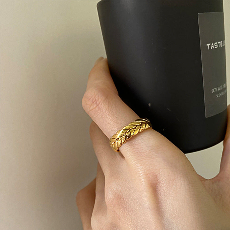 Korean Style Fashionable Minority Design Gold Rings