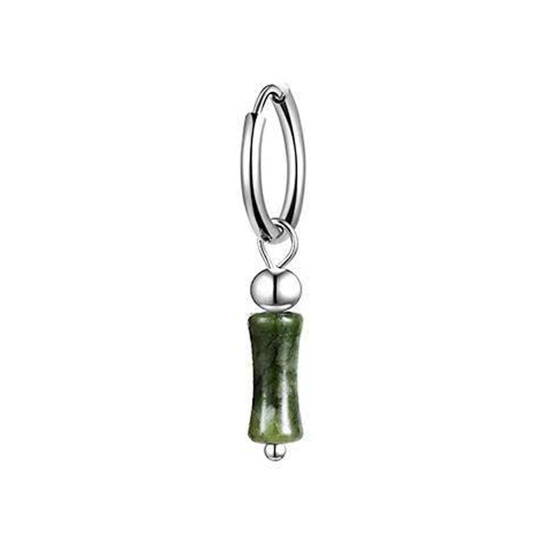 Women's & Men's Pearl Titanium Steel For Couple Unisex Earrings