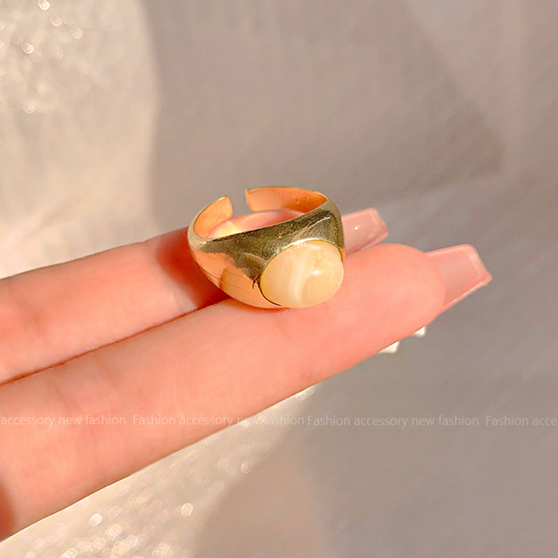 Women's Luxury High Sense Niche Couple Open Rings