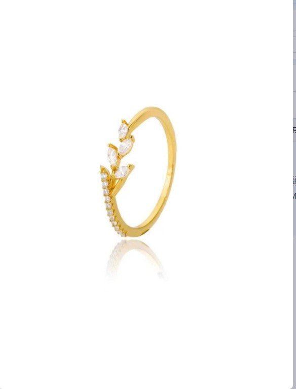 Zircon Rose Gold Plated Party Ball Rings
