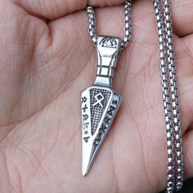 Women's & Men's Rune Arrow Titanium Steel Fashion Creative Necklaces