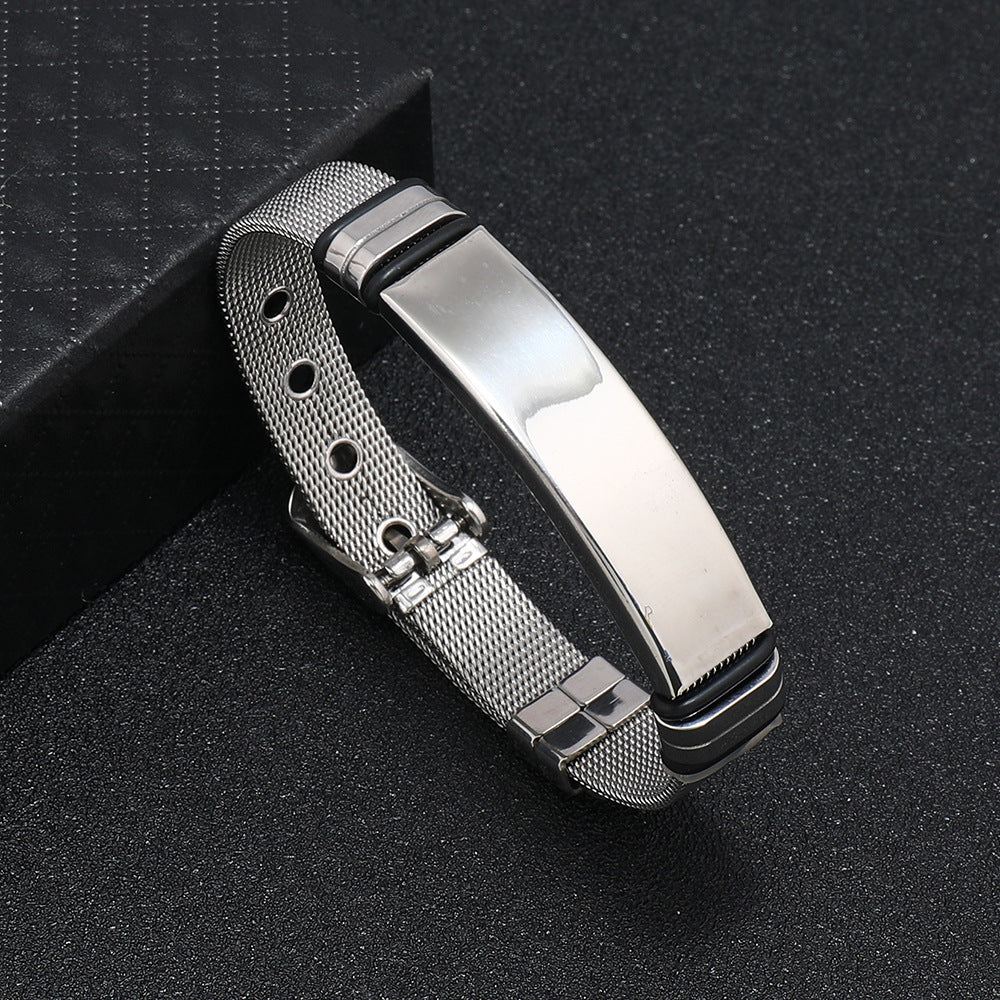 Men's Plate Fashion Titanium Steel Personal Accessories Stainless Bracelets