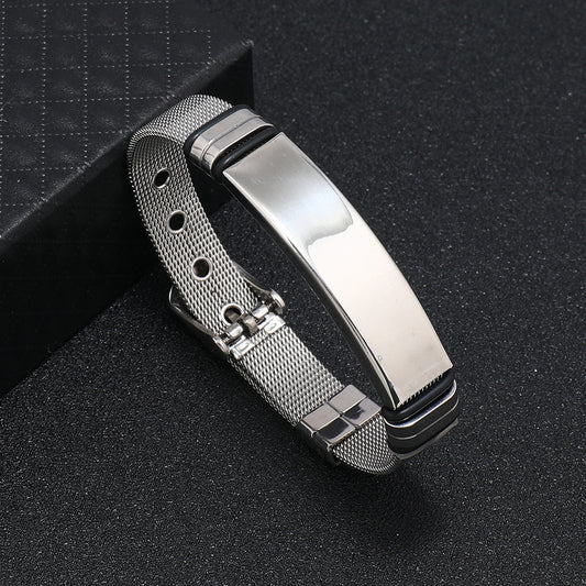 Men's Plate Fashion Titanium Steel Personal Accessories Stainless Bracelets