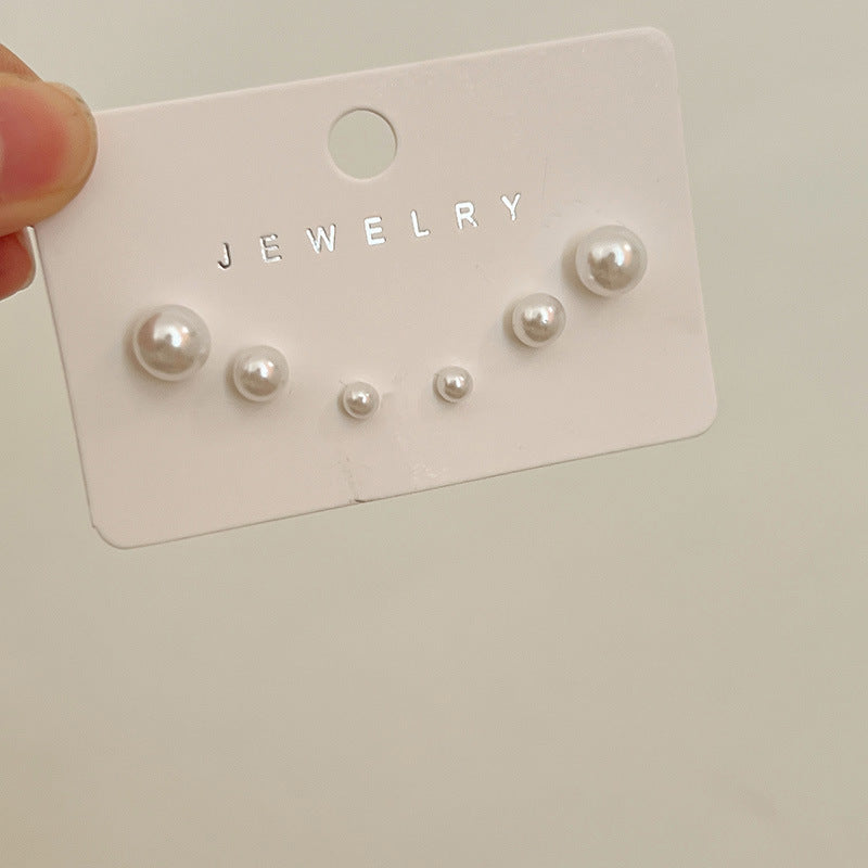 Women's Needle Unique Small Exquisite Set Ear Earrings