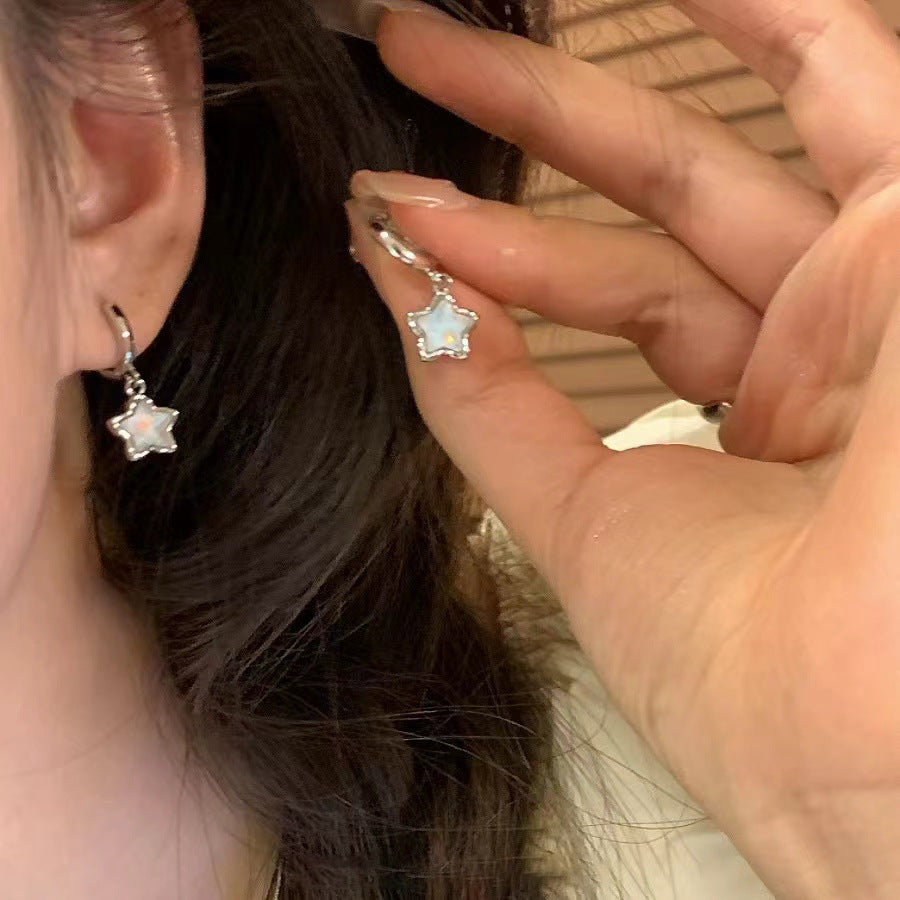 Women's Pearl Ear Sier Needle High-grade Light Earrings