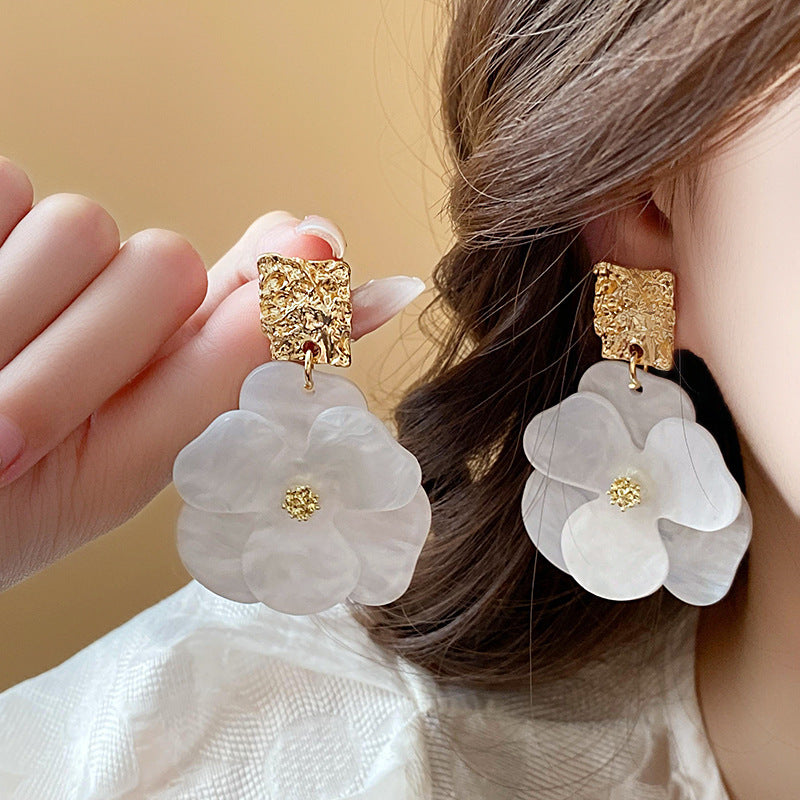 Sweet Elegant High-grade Personalized Exaggerated Trendy Simple Retro Design Acrylic Rings