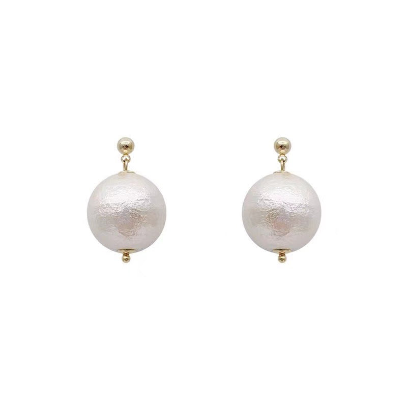 Women's Cotton Pearl Unique Retro Graceful Design Earrings