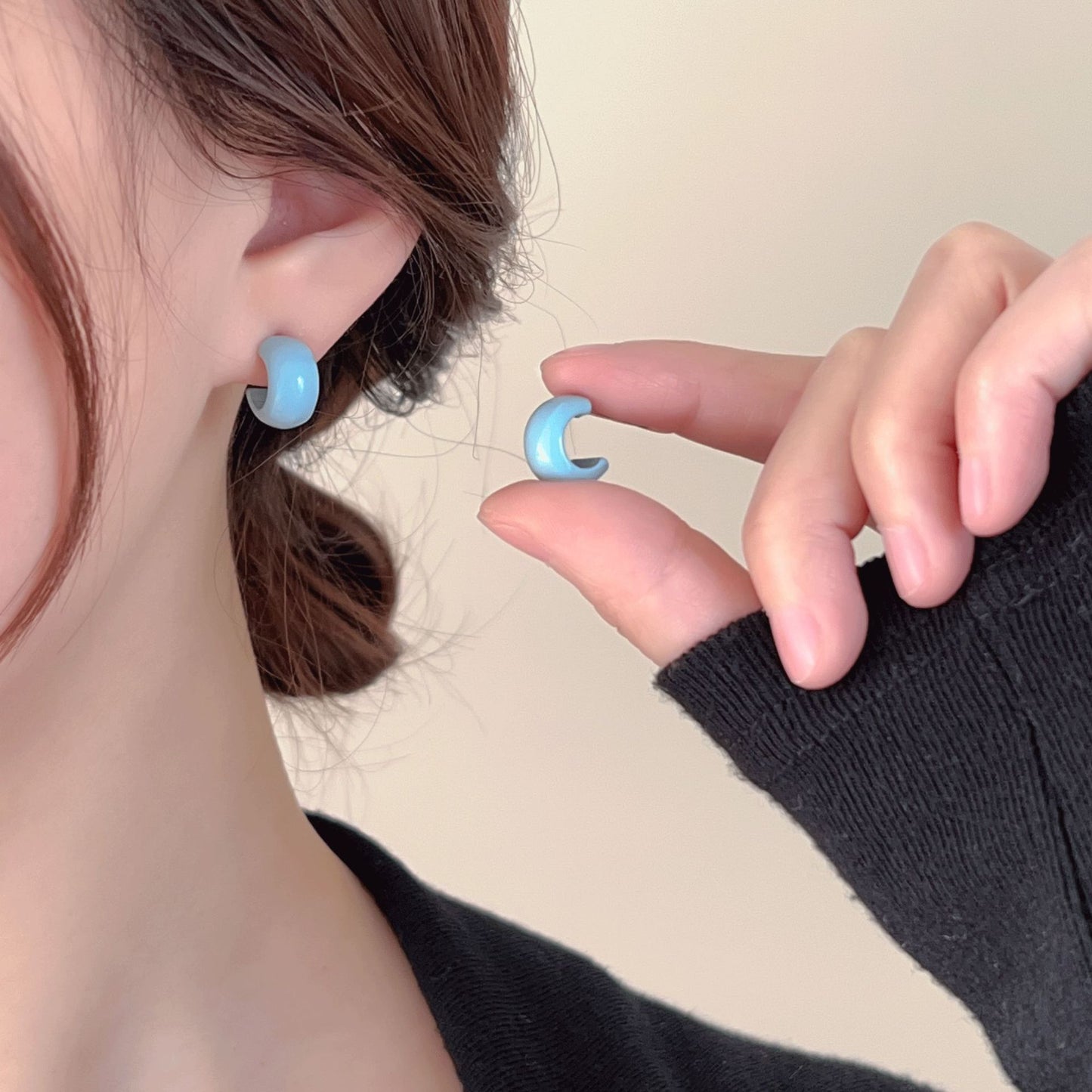 Women's Candy Color Shaped For Simple Elegant Earrings