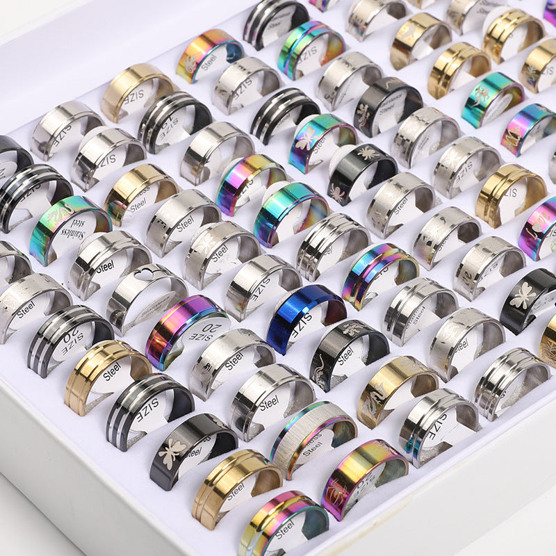 Thick Mixed Stainless Steel Titanium Second Rings