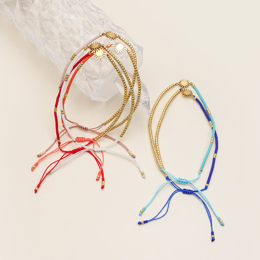 Imported Bead Golden Sun Accessories Beads Bracelets