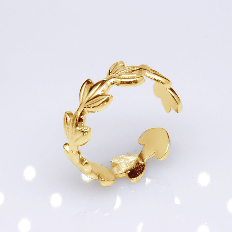 Women's & Men's Open Stainless Steel Type Adjustable Geometric Rings