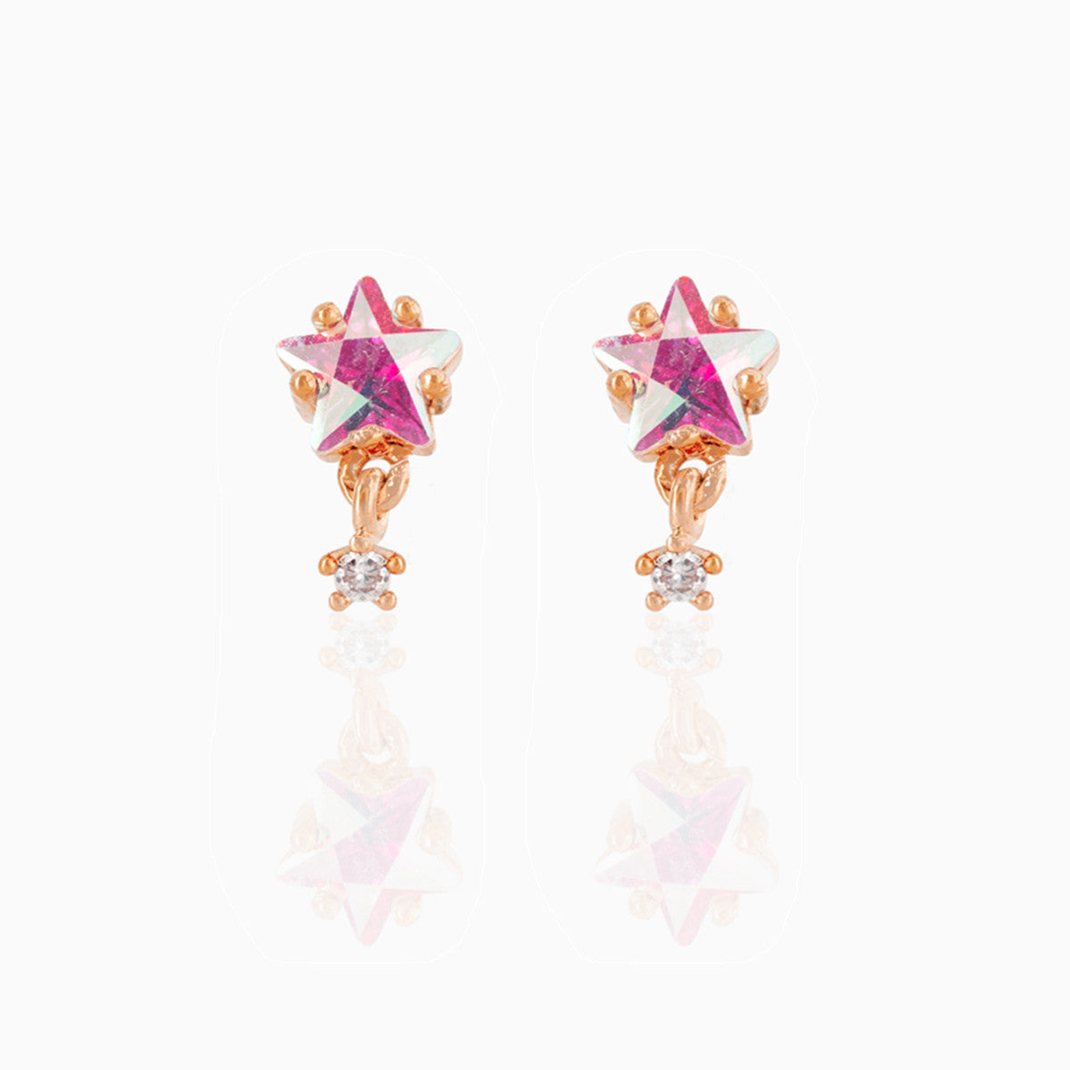 Unicorn Loving Heart Zircon Female Artistic Earrings
