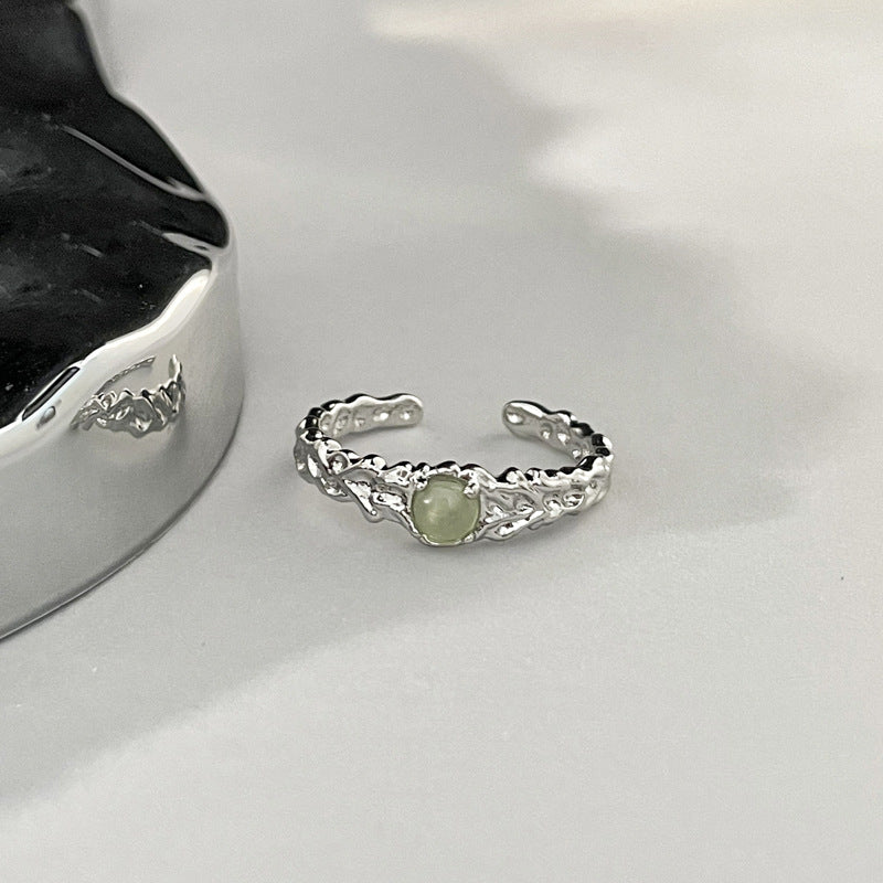 Women's Irregular Texture Rose Open National Fashion Rings