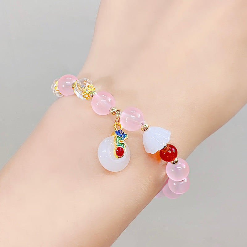 Safety Buckle Sweet Tassel Hand Toy Bracelets