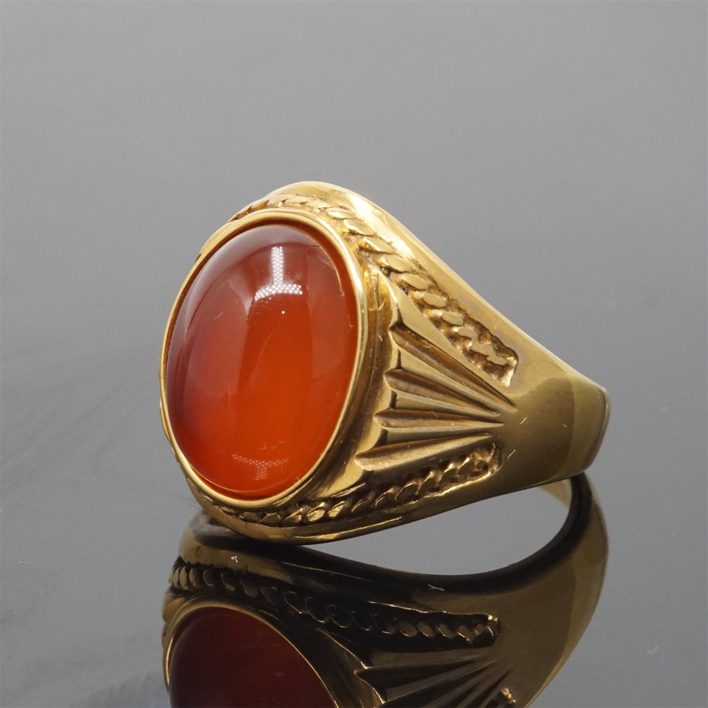 Women's & Men's Trendy Titanium Steel Inlaid Graceful Fashionable Rings