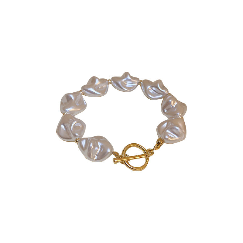 Women's Pearl Buckle Design Sense Temperament Clavicle Bracelets