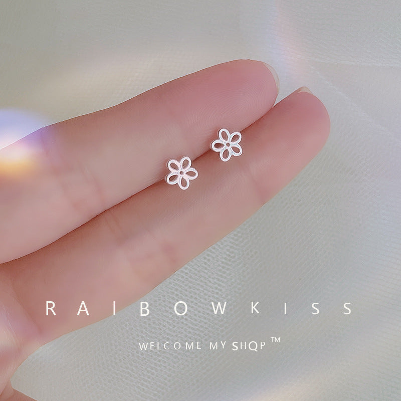 Style Simple Flower Mini Design Little Earrings