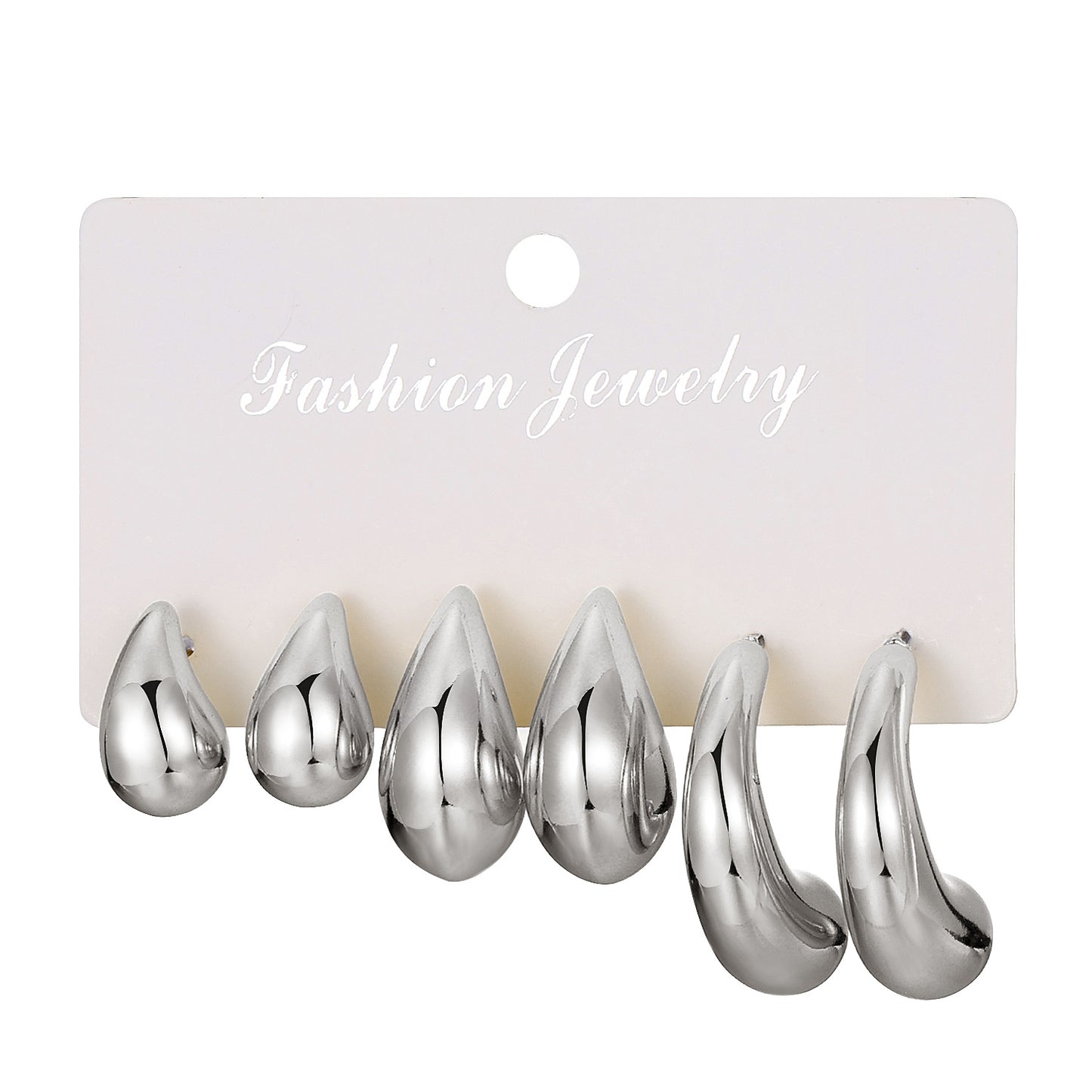 Women's Needle Pairs Of Cards Environmental Protection Earrings