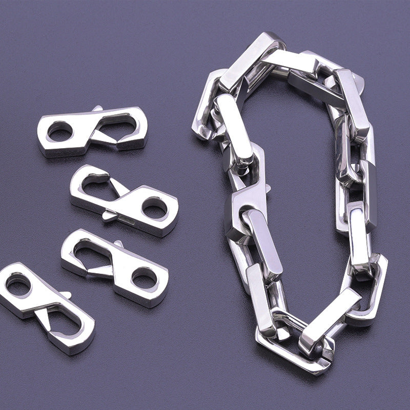 Stainless Steel Donkey Bamboo Handmade Titanium Geometric Bracelets