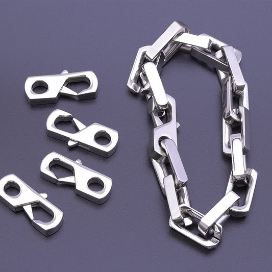 Stainless Steel Donkey Bamboo Handmade Titanium Geometric Bracelets