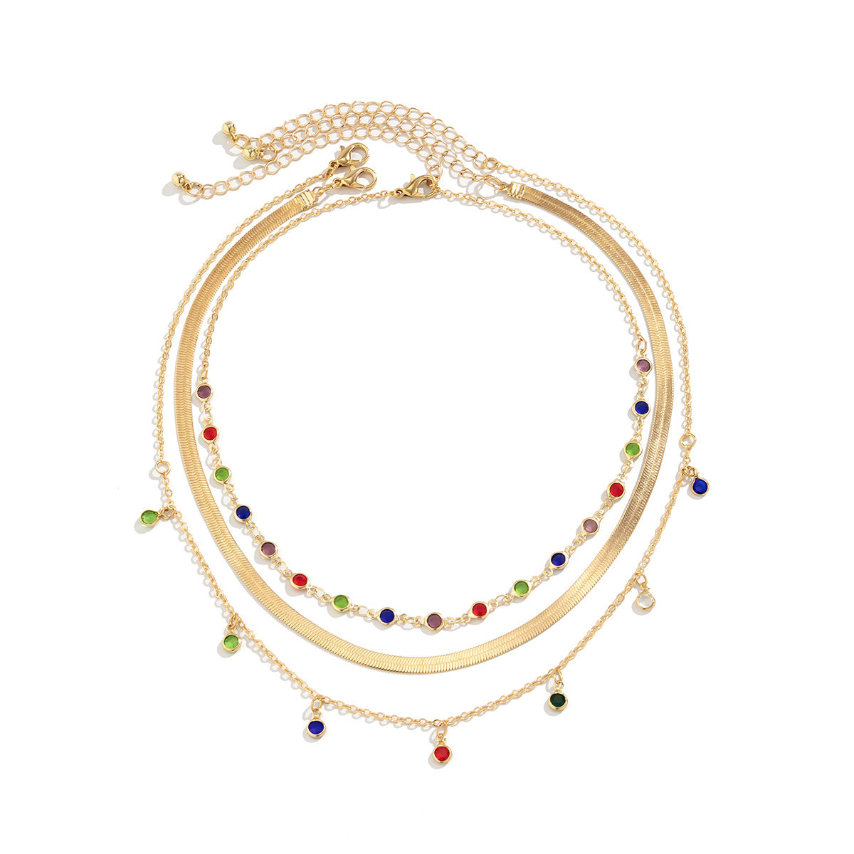 Ornament Niche Hot Style Crystal Star Clavicle Necklaces