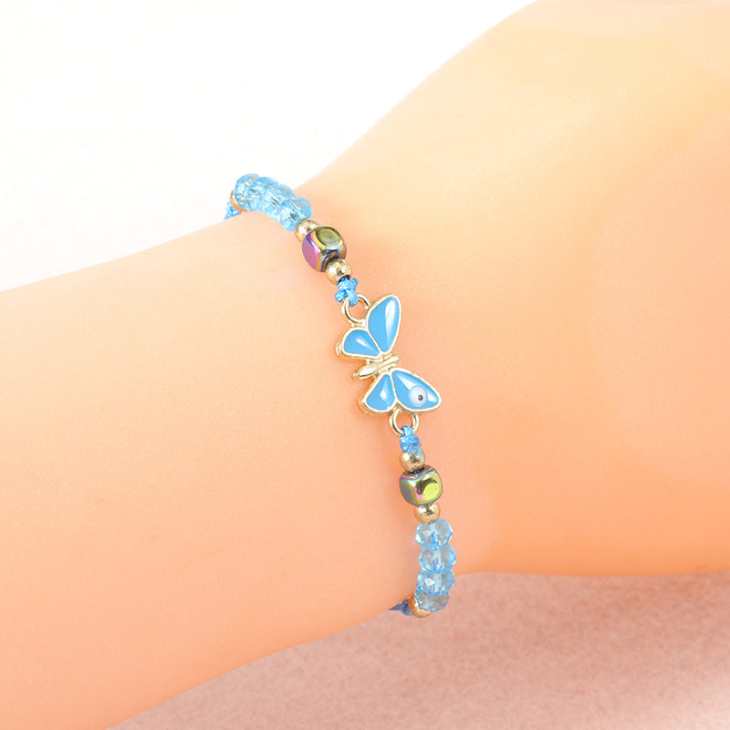 Bohemian Style Butterfly Versatile Crystal Refreshing Bracelets