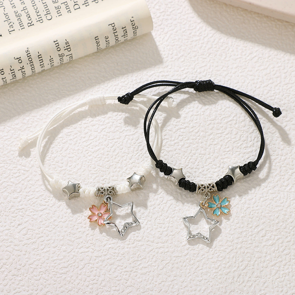Women's & Men's Woven Couple Pair Female Friends Sisters Bracelets