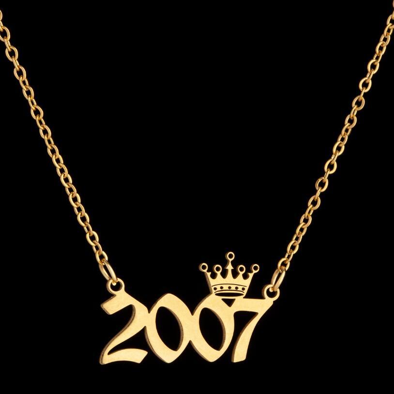 Women's Wind Lucky Digital Angel Clavicle Chain Necklaces