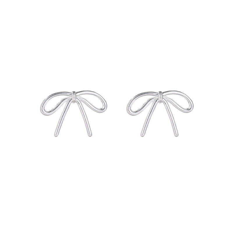 Mori Style Bow Female Design Light Earrings