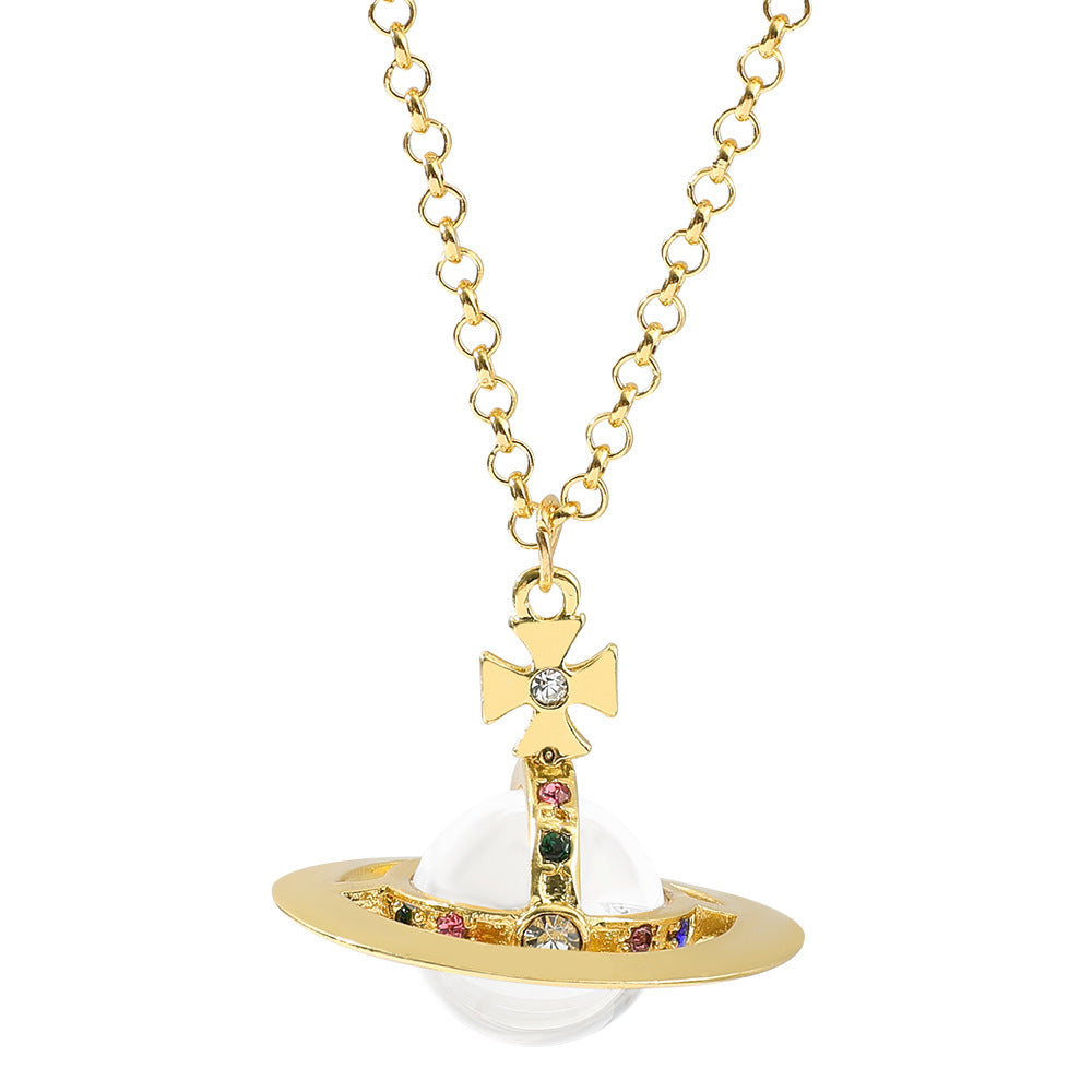 Queen Mother Of The West Saturn Glass Planet Pendants