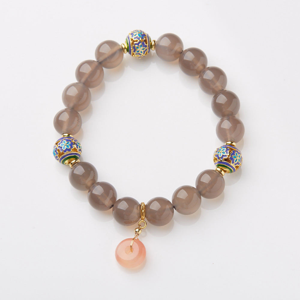 Agate National Style Design Fluorite Live Bracelets