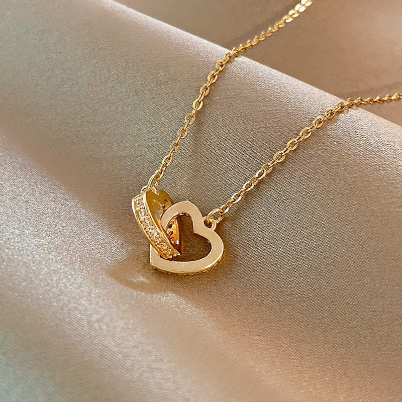 Titanium Steel Female Gold Light Luxury Necklaces