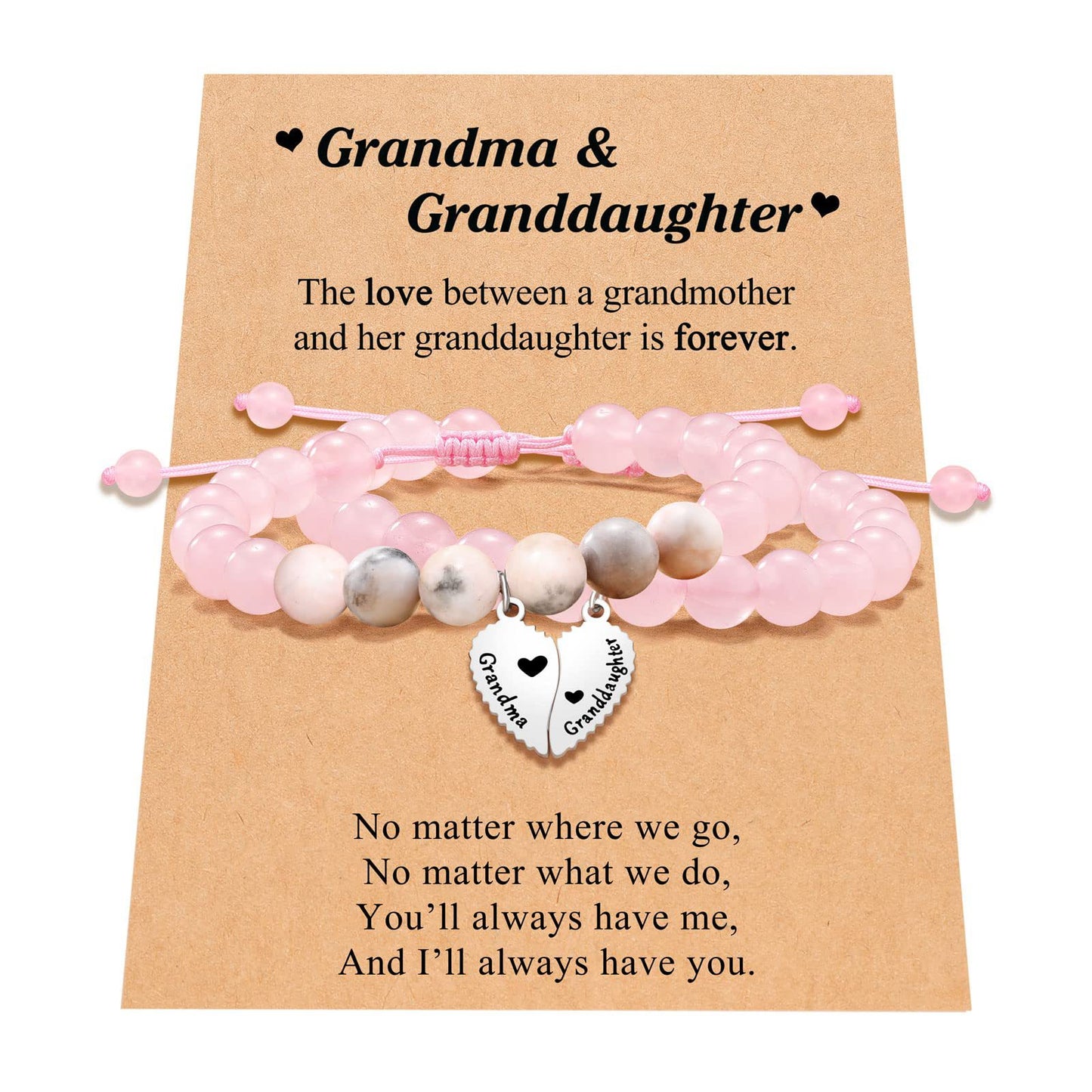 Round Lettering Suit Daughter Gift Stainless Bracelets