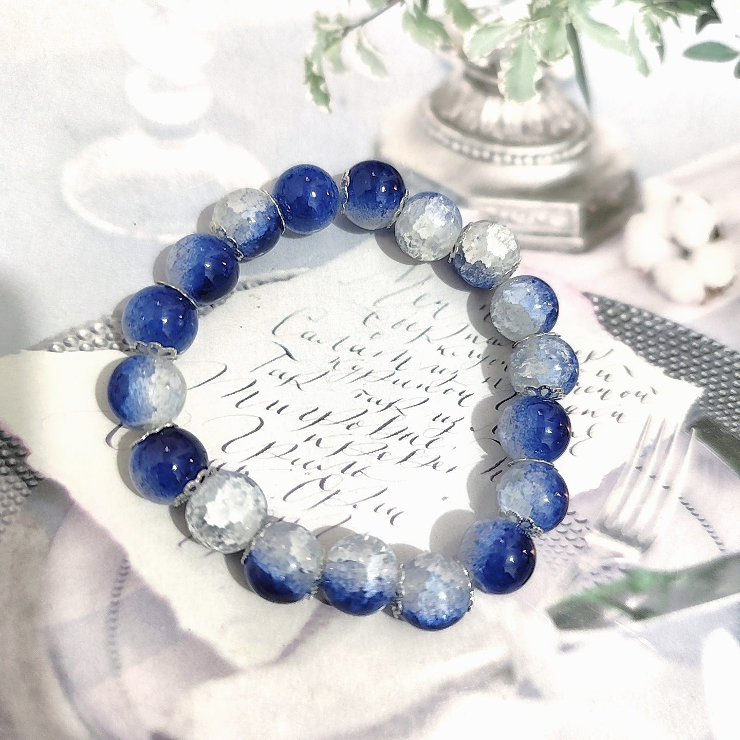 Ice Transparent White Jade Imitation Bodhi Pliable Bracelets