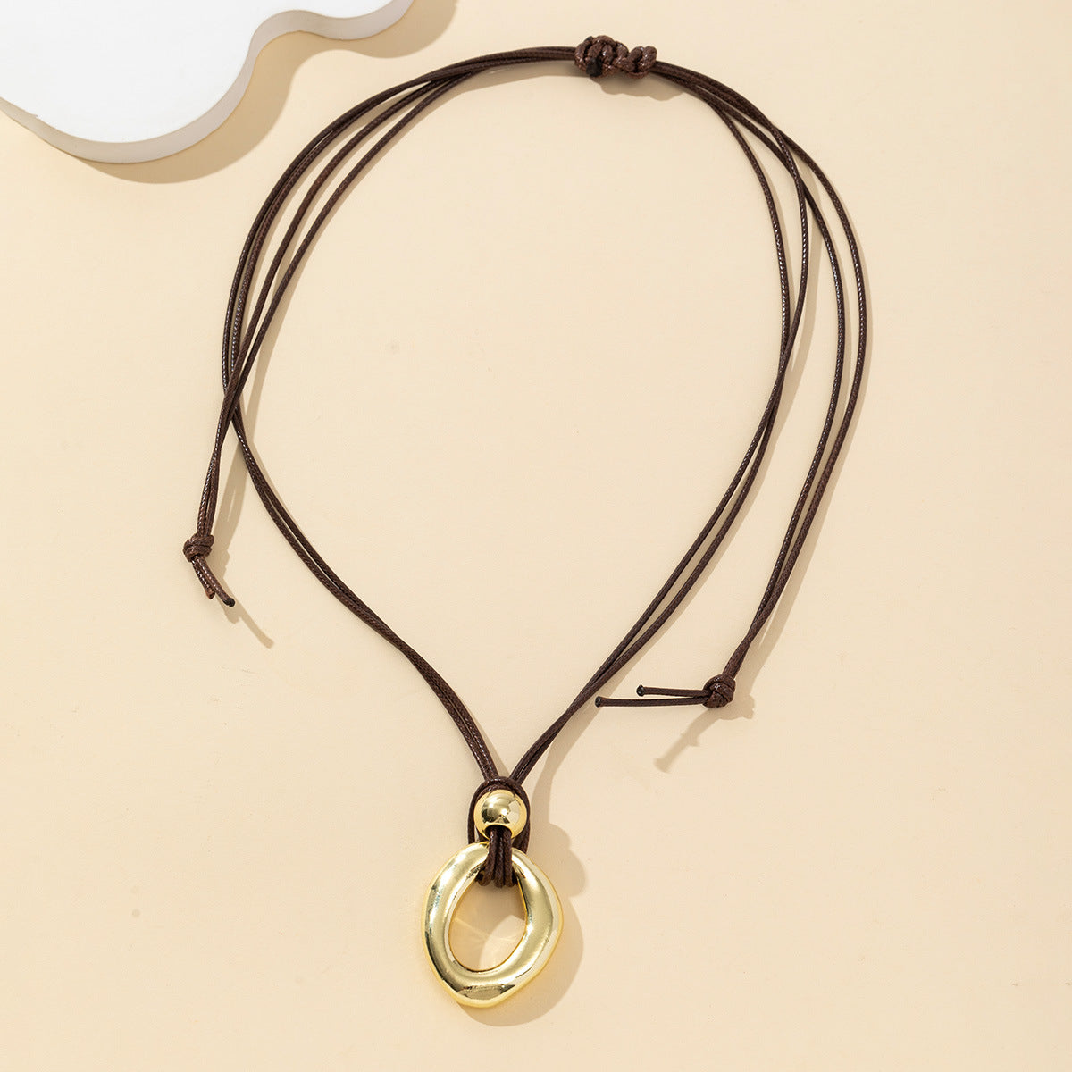 Unique Design Irregular Circles Simple Graceful Necklaces