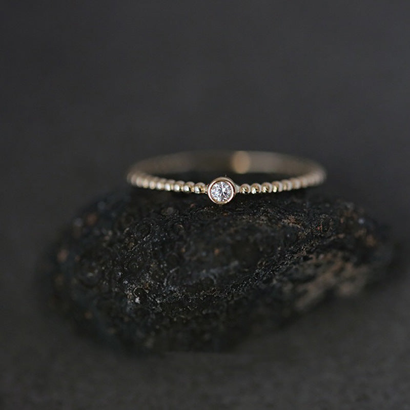 Women's Sier Korean Simple Opening Affordable Luxury Rings