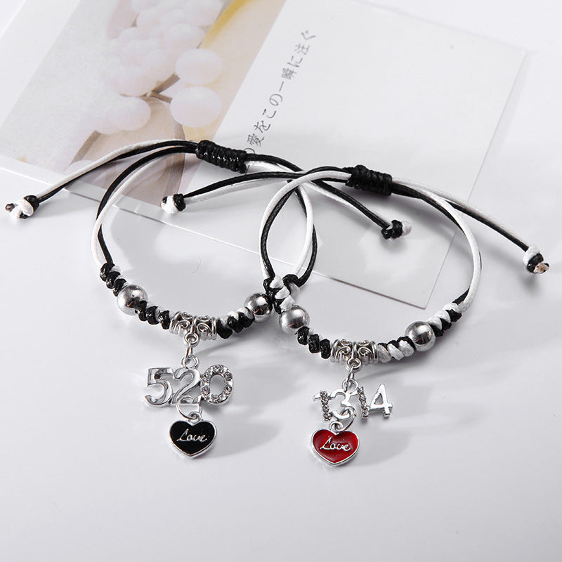 Korean Unisex Girlfriends Couple Two Mori Bracelets